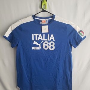 New Puma Italia Soccer T-Shirt Size L NWT